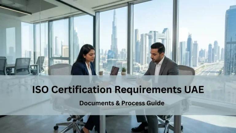 ISO certification requirements UAE document checklist